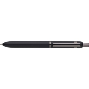 Aluminium ballpen Alistair, black (Metallic pen)
