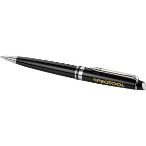 Expert ballpoint pen, solid black,Silver (Metallic pen)