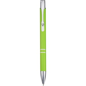 Moneta aluminium click ballpoint pen, Lime (Metallic pen)