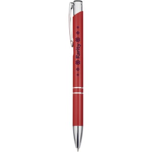 Moneta aluminium click ballpoint pen, Red (Metallic pen)