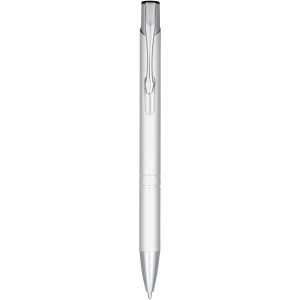 Moneta anodized aluminium click ballpoint pen, Silver (Metallic pen)