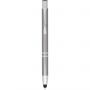 Moneta anodized aluminium click stylus ballpoint pen, Gun metal