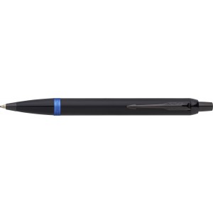 Parker IM Vibrant Rings PVD ballpoint pen, black/blue (Metallic pen)