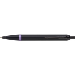 Parker IM Vibrant Rings PVD ballpoint pen, black/purple (Metallic pen)
