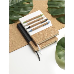 Midar cork and wheat straw ballpoint pen, Black (Wooden, bamboo, carton pen)