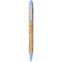 Midar cork and wheat straw ballpoint pen, Blue