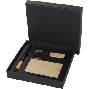 Minka RCS recycled aluminium ballpoint pen, keychain and RFI <font size=1>[ENG]</font>