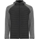 Minsk unisex hybrid insulated jacket, Solid black, Heather black (R11208M)