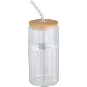 Mirage 500 ml single-walled borosilicate glass jar with bamb <font size=1>[ENG]</font>