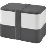 MIYO double layer lunch box, Grey, White, Grey (21047001)