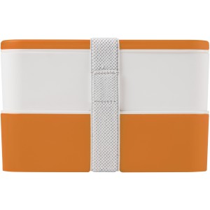 MIYO double layer lunch box, Orange, White, White (Plastic kitchen equipments)