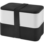MIYO double layer lunch box, Solid black, White, Solid black (21047003)