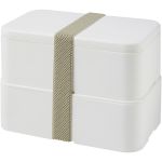 MIYO double layer lunch box, White, White, Pebble grey (21047010)