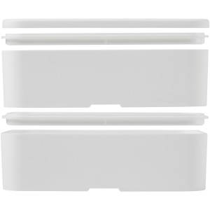 MIYO Pure double layer lunch box, White, White, White (Plastic kitchen equipments)