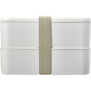 MIYO Renew double layer lunch box, Ivory white, Ivory white (Plastic kitchen equipments)