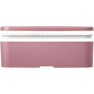 MIYO Renew single layer lunch box, Pink, White (Plastic kitchen equipments)