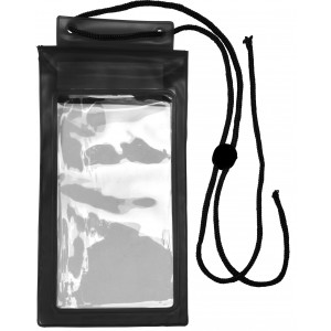 PVC pouch for mobile devices Emily, black (Office desk equipment)