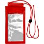 PVC pouch for mobile devices Emily, red