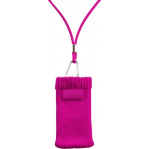 Handyhalter im Socken-Design aus Polyeste, rose