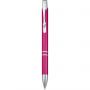 Moneta aluminium click ballpoint pen, Magenta