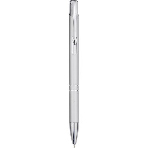 Moneta aluminium click ballpoint pen, Silver (Metallic pen)