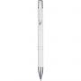 Moneta aluminium click ballpoint pen, White