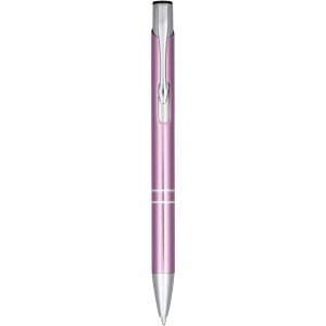 Moneta anodized aluminium click ballpoint pen- Black Ink, Pi (Metallic pen)