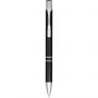 Moneta anodized aluminium click ballpoint pen, solid black