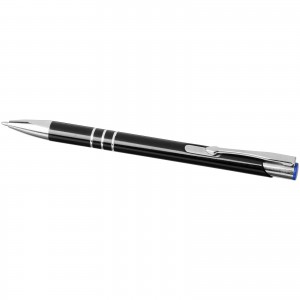 Moneta click ballpoint pen, Black, royal (Metallic pen)