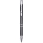 Moneta recycled aluminium ballpoint pen (blue ink), Grey