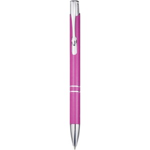 Moneta recycled aluminium ballpoint pen (blue ink), Magenta (Metallic pen)