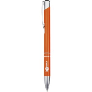 Moneta recycled aluminium ballpoint pen (blue ink), Orange (Metallic pen)