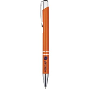 Moneta recycled aluminium ballpoint pen (blue ink), Orange (Metallic pen)