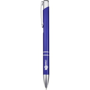 Moneta recycled aluminium ballpoint pen (blue ink), Royal bl (Metallic pen)