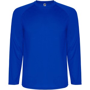 Montecarlo long sleeve men's sports t-shirt, Blue (T-shirt, mixed fiber, synthetic)