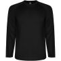 Montecarlo long sleeve men's sports t-shirt, Solid black