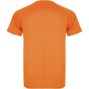 Montecarlo short sleeve kids sports t-shirt, Fluor Orange (T-shirt, mixed fiber, synthetic)