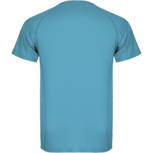 Montecarlo short sleeve kids sports t-shirt, Turquois (T-shirt, mixed fiber, synthetic)