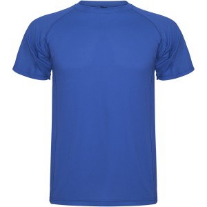 Montecarlo short sleeve men's sports t-shirt, Royal (T-shirt, mixed fiber, synthetic)