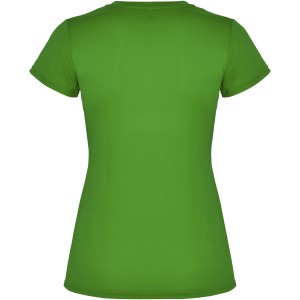 Montecarlo short sleeve women's sports t-shirt, Green Fern (T-shirt, mixed fiber, synthetic)