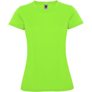 Montecarlo short sleeve women's sports t-shirt, Lime / Green Lime (T-shirt, mixed fiber, synthetic)