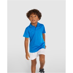 Monzha short sleeve kids sports polo, Fluor Orange (Polo short, mixed fiber, synthetic)