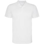 Monzha short sleeve men's sports polo, White (R04041Z)