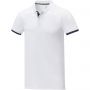 Morgan short sleeve men?s duotone polo, White