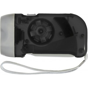 LED-Dynamotaschenlampe aus Kunststoff Tristan, Schwarz