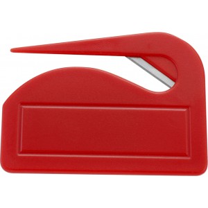 Briefffner aus Kunststoff Franco, Rot
