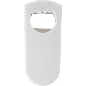 Plastic bottle opener Tay, white <font size=1>[ENG]</font>
