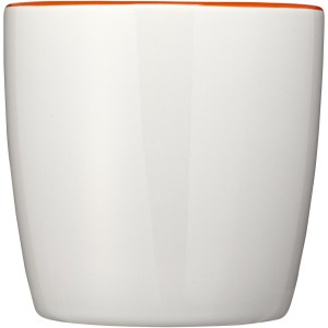 Aztec 340 ml ceramic mug, White,Orange (Mugs)