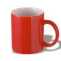 Ceramic mug, 0.3 ltr, red