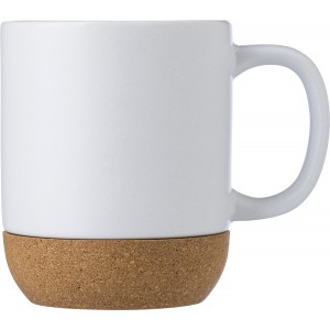 Ceramic mug Rosamund, white (Mugs)